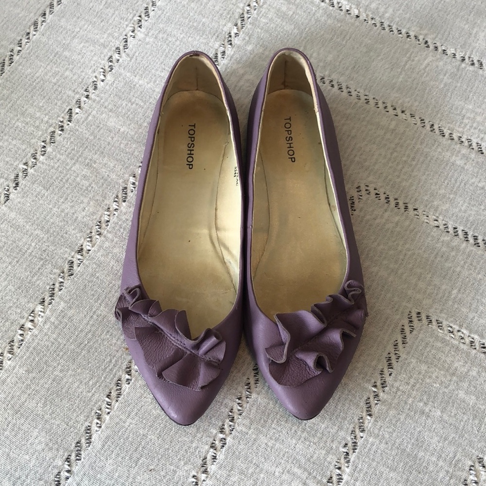 Top shop ruffle flats